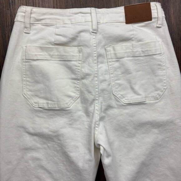 Judy Blue Drawstring Tapered Jeans White Women’s 7/28 - Picture 4 of 10